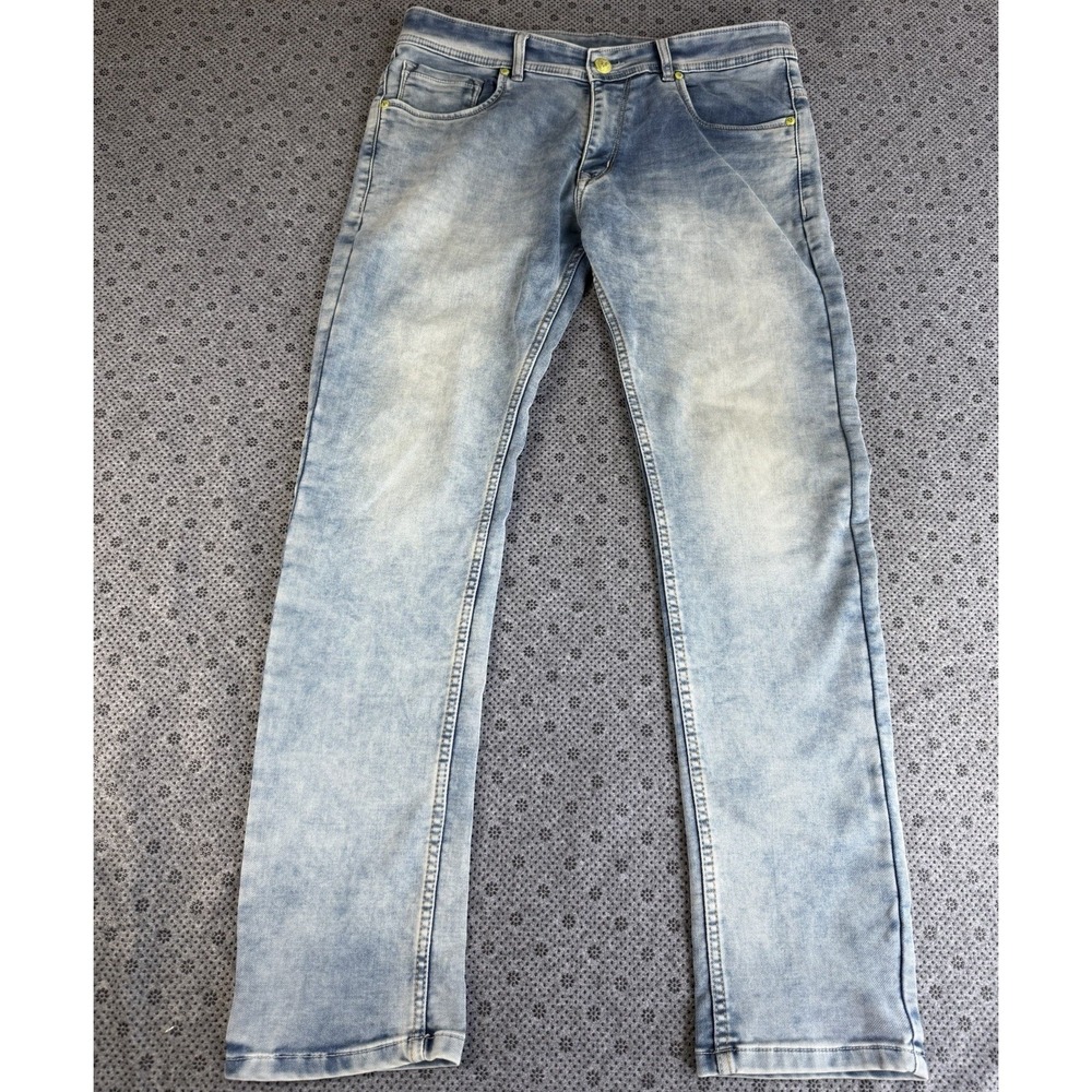 Phillip Plein Illegal Fight Club Limited Edition Light Denim Jeans Mens 36